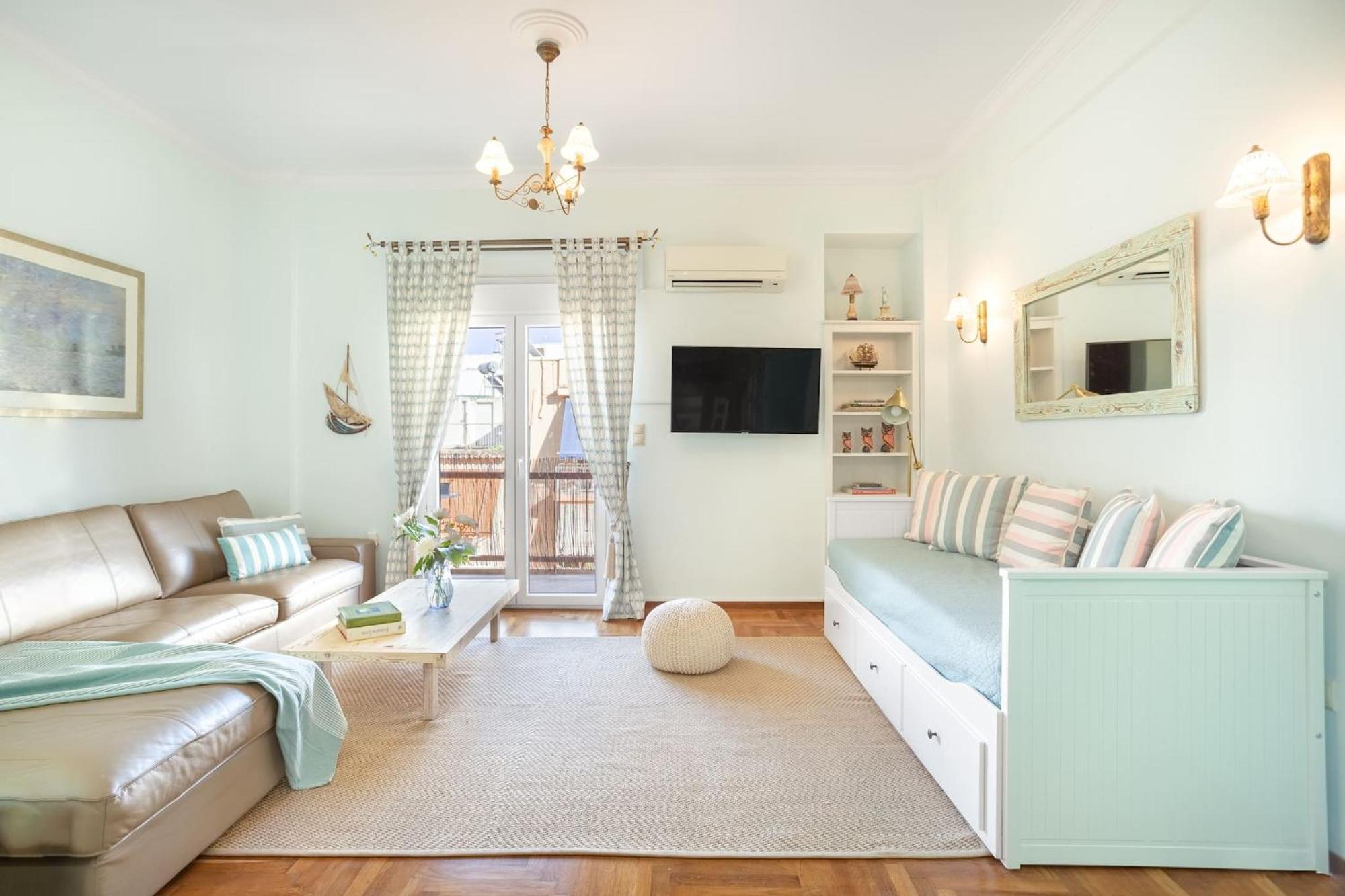 Bright, Calming Retreat With A Balcony Near Metro! Leilighet Athen Eksteriør bilde